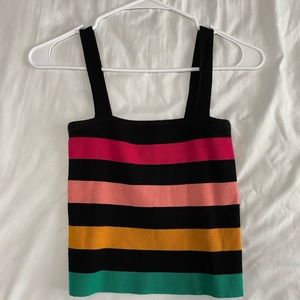CROPPED COLORFUL TANK TOP